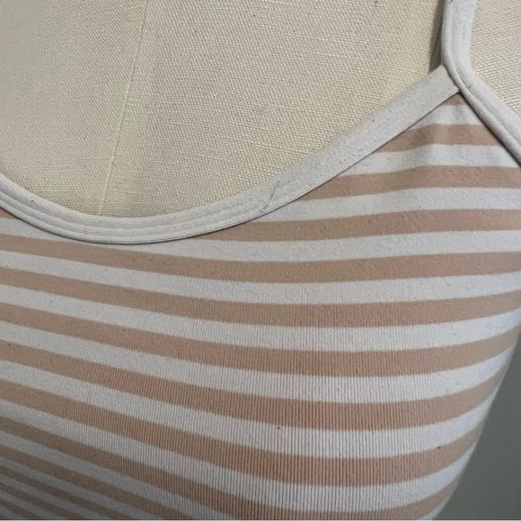 Lululemon Power Y Tank Top Narrow Bold Stripe White Nude - Picture 15 of 16